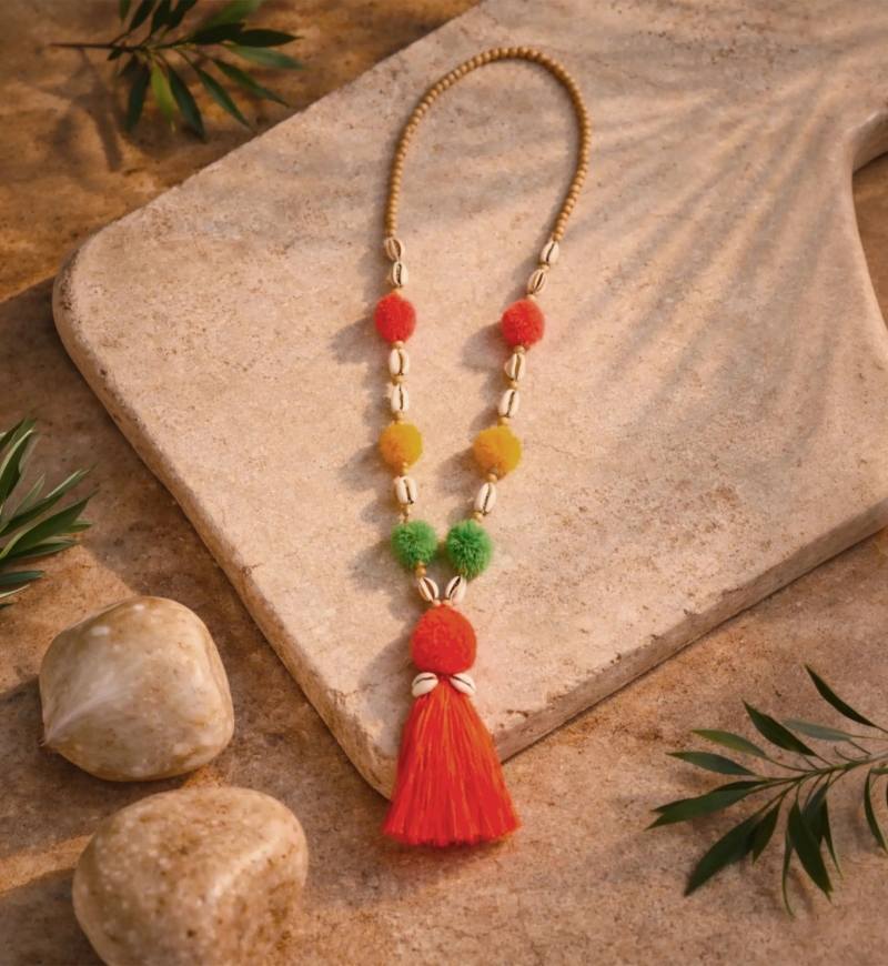 Miss June Paris — Pompom de colar